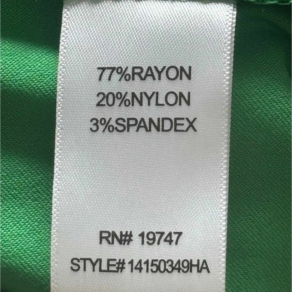 Counterparts Green Jazz‎ Super Stretch Mid Rise Boot Cut Pants Size XL NWT